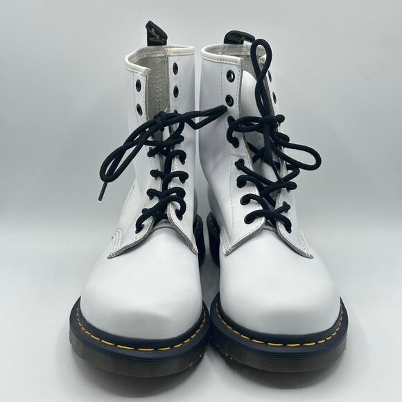 DR. MARTEN 1460 Softy T Leather Lace Up Combat Boots Sz 10 - Picture 3 of 7